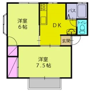 ブルースカイヒルズ【1階】の間取り