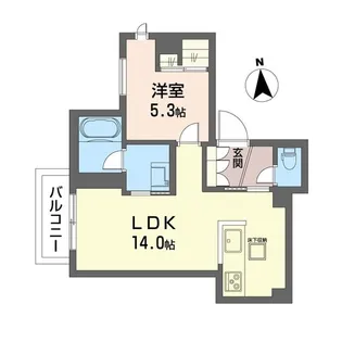 グリーンモート【1階】の間取り