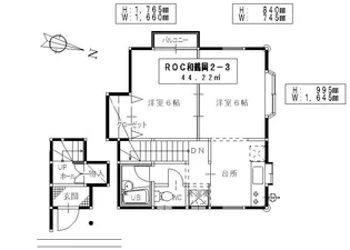 ROC和鶴岡【2階】の間取り