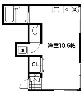 ハウス中野【2階】の間取り