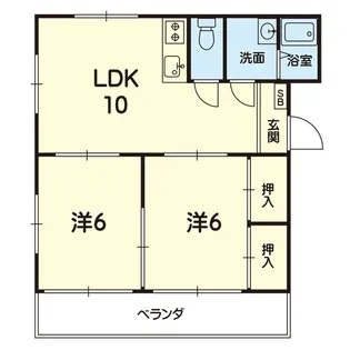 コーポセルシオ【1階】の間取り