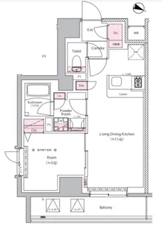 SYFORME NEXT MUKOJIMA【6階】の間取り
