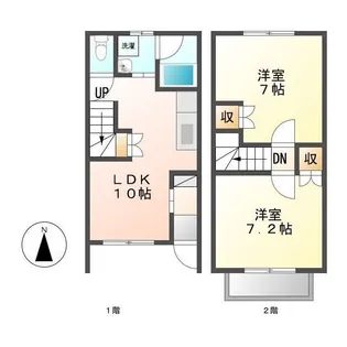 メゾンリバージュ【1階】の間取り