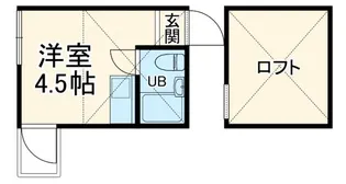 ロフト高津【1階】の間取り