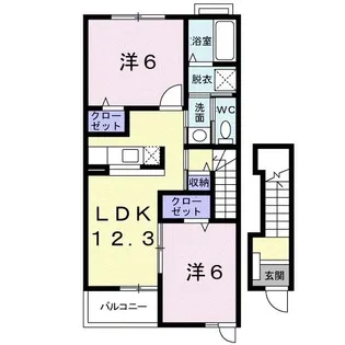 グランデセレーゾ【2階】の間取り