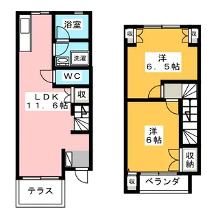 群馬県高崎市浜尻町【一戸建】の間取り