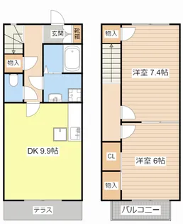 滋賀県長浜市木之本町千田【一戸建】の間取り