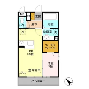 埼玉県飯能市大字川寺【アパート】の間取り