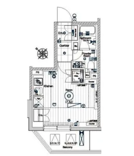 メイクスデザイン芝公園【5階】の間取り