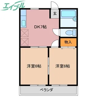 コーポエフ【1階】の間取り