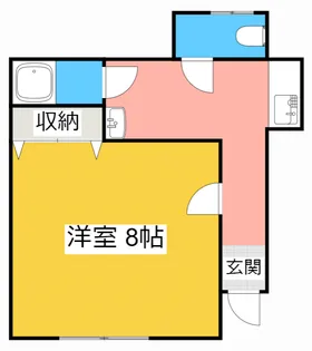 マンション港【1階】の間取り