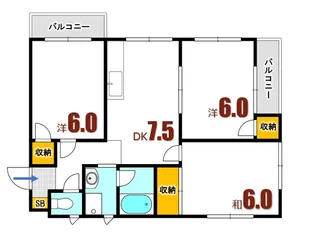広島県広島市安芸区矢野西5【マンション】の間取り