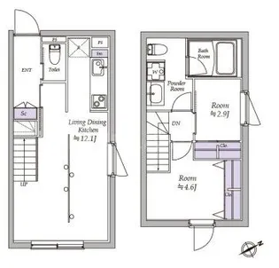 アトリオフラッツ北千住サウスの間取り