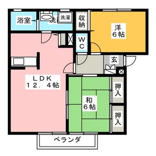 カーサアトリオA【2階】の間取り