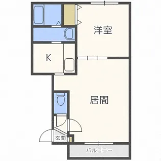 ピアウエスト【4階】の間取り