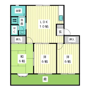 ケーエムハイツ【1階】の間取り