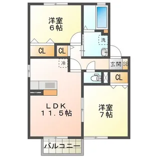 ベルモア【2階】の間取り