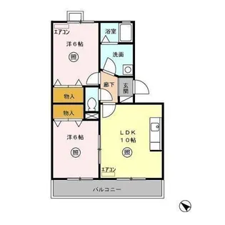 ベイコート【2階】の間取り