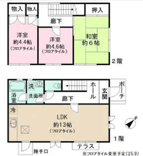 東京都中野区野方1【一戸建】の間取り