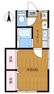 コーポ白馬【1階】の間取り