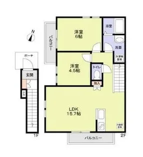 神奈川県川崎市宮前区有馬1【アパート】の間取り