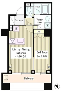 東京都港区南青山6【マンション】の間取り