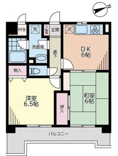 ラ・フォンテーヌ【2階】の間取り