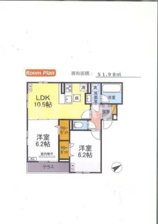 Resi NOIR(レジノワール)【2階】の間取り