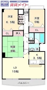 ドムス喜兵衛 宙の棟【3階】の間取り