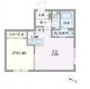 グローリオシェルト志村坂上(グローリオシェルトシムラサカウエ)【3階】の間取り