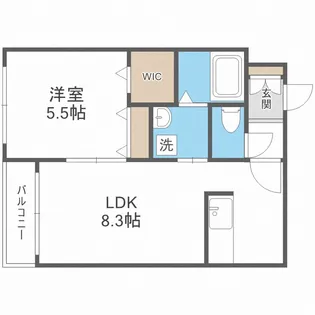 A BOND平岸【3階】の間取り