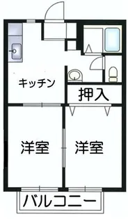 本牧ガーデン【2階】の間取り