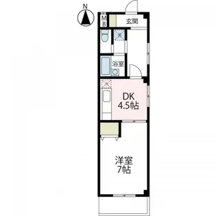 サンライフ北寺尾【1階】の間取り