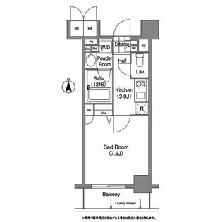 コンフォリア清澄白河サウス【9階】の間取り