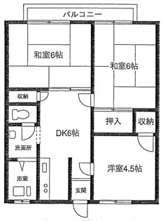 吉沢ハイツ【2階】の間取り
