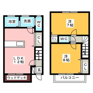 愛知県半田市花園町5【一戸建】の間取り