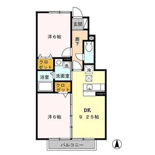 ボルドール V【1階】の間取り