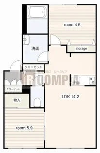 レジデンスSHIBA【1階】の間取り