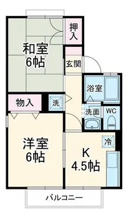 クレセントB【2階】の間取り