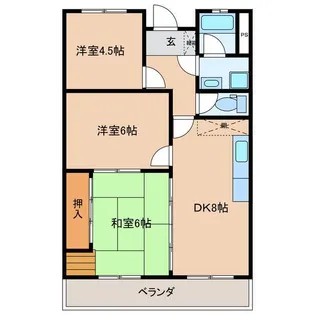 Iマンション2【3階】の間取り