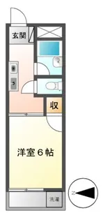 フリーデンハイム平和【3階】の間取り