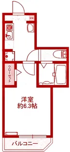 グランディオ横浜南【1階】の間取り