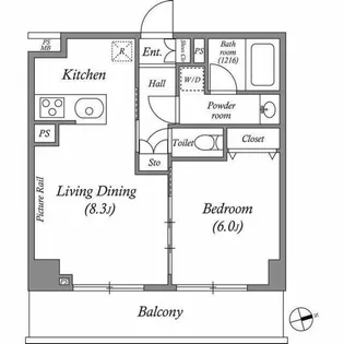 ルクレ上北沢ルネサンスコート【3階】の間取り