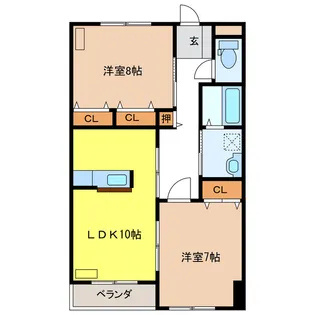 シャトーみずほ【4階】の間取り