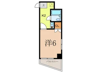 パレジュトー【4階】の間取り