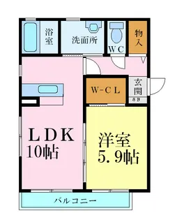 シャルム千田【1階】の間取り