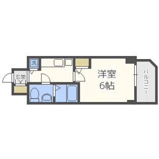 S-RESIDENCE北浜【11階】の間取り