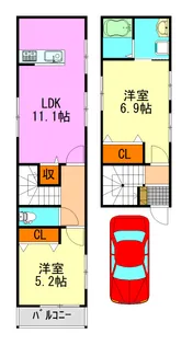 千葉県千葉市中央区蘇我3【一戸建】の間取り