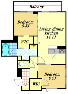 ル コルヌイエ【1階】の間取り