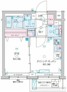 GENOVIA京成立石V【2階】の間取り
